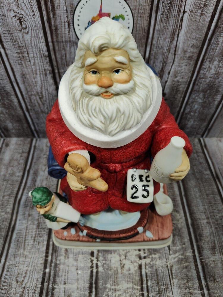 New Melody In Motion Christmas Santa Claus 2003 Milk Cookie Elf 165/300 HTF NIB
